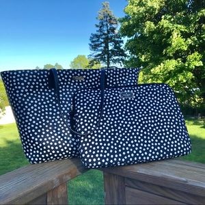 Kate Spade Musical Polka Dot Tote & Laptop Case